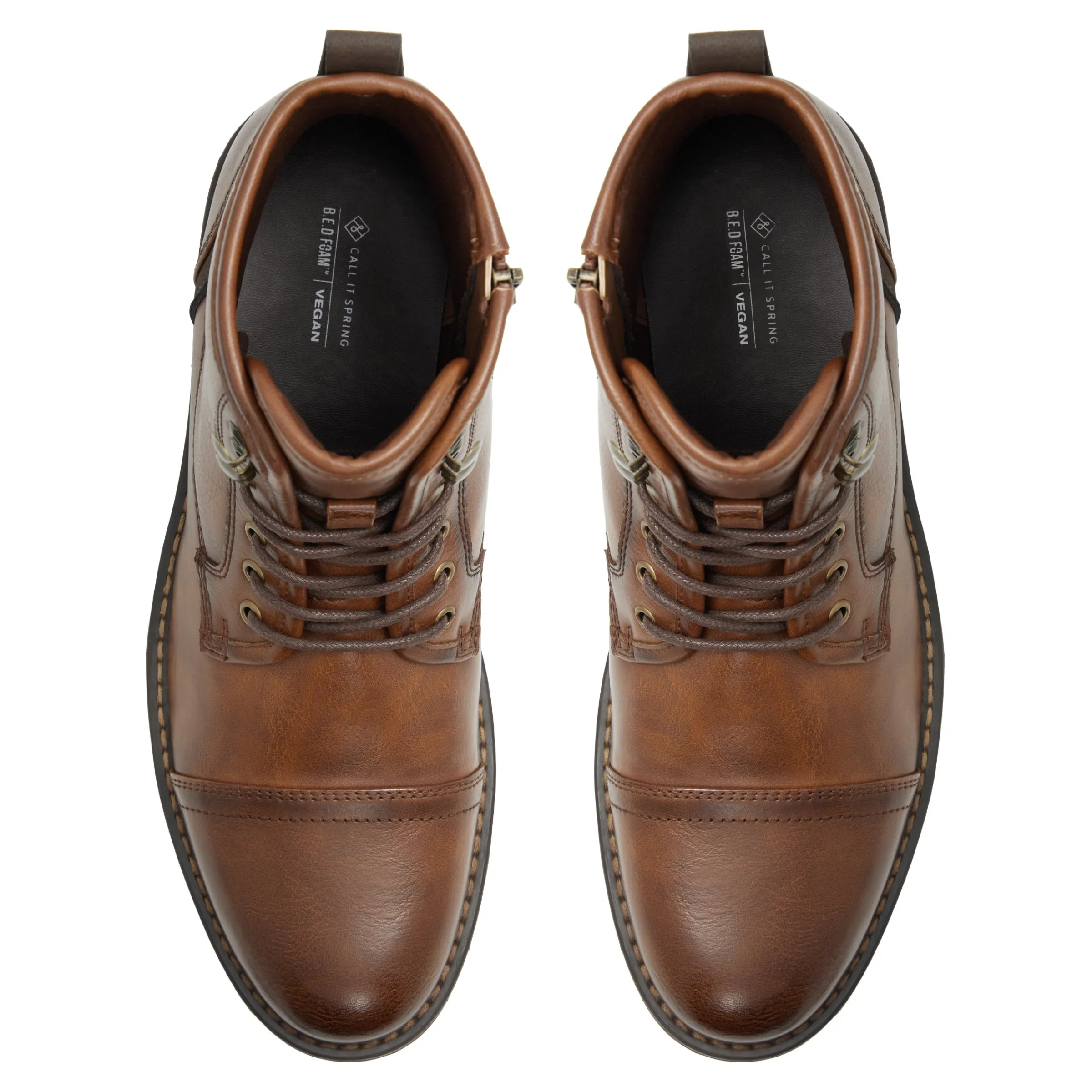 donovann_6.webp Call It Spring Donovann Cognac Synthetic Mixed Material Discount